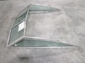 Gb691091053 Sea Ray 1990 160 Bowrider Marine Boat Windshield Walk Through Window Glass #2