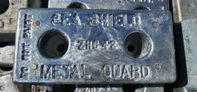 Zhc-42 Sea Shield Marine - 42lbs Hull Bolt On Zinc 2-1/2 Inch X 6 12 5/8 Holes