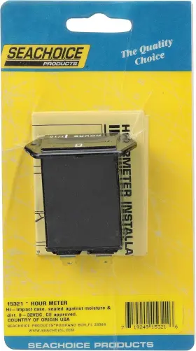 4-50v Seachoice 15321 Hourmeter Gauge For Boats Dc High-impact Poly Usa 4-50v Seachoice 15321 Hourmeter Gauge For Boats Dc High-impact Poly Usa
