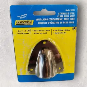 16151 Seachoice Sea Choice Stainless Steel Clam Shell Vent Model #