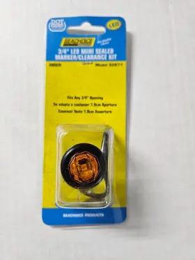 52671 Seachoice Marine Boat 3/4 Inch Led Mini Sealed Marker Clearance Amber Light