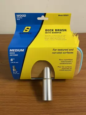 90581 Seachoice New 6 Inch Deck Brush Standard Acme Thread Hole Medium Bristles J3 #2 90581 Seachoice New 6 Inch Deck Brush Standard Acme Thread Hole Medium Bristles J3 #2
