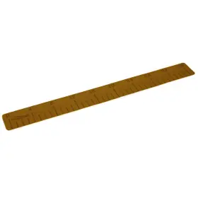 22135-80090 Seadek 4 Inch X36 3mm Fish Ruler With Laser Logo Mocha Brushed-101.6mmx965.2mmx3mm