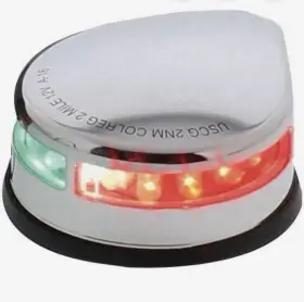 50023875 Seasense Led Combination Stainless Steel Bow Light 12 Volt Green Red