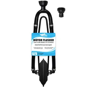 Sea1-1003 Seaworks Dual Feed Muff Style Boat Motor Flusher Use For 5/8 Inch Black