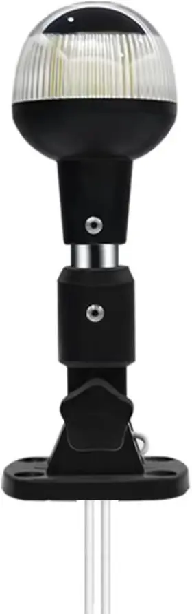 Src001 Sebnux White Led Fold Down Boat Stern Light Anchor For Pontoon And