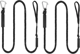 Fzl-0005 Shidow Premium Boat Bungee Dock Lines Docking 66 Inches X 48 Black