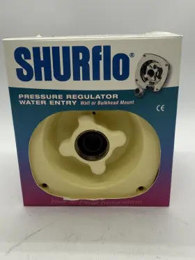 183-029-01 Shurflo New Old Stock Genuine Pressure Regulator Water Entry Cream