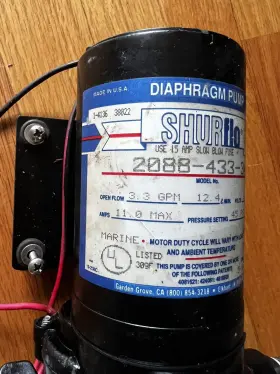 2088-433-344 Shurflo 3.3 Gpm 12 Vdc Fresh Water Pump Working #3