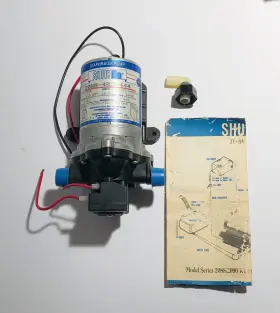 2088-403-444 Shurflo 752324000142 Diaphragm Pump 2.8gpm Automatic For Rv And Marine New