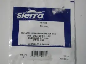 26-43036 Sierra 18-0522 Oil Seal Mercury Mariner #3