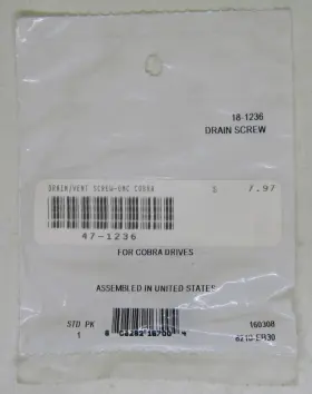18-1236 Sierra New Marine Boat Drain Screw Part No