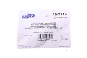 18-2116 Sierra Power Trim Hose Nos #3 18-2116 Sierra Power Trim Hose Nos #3