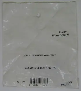 18-2371 Sierra New Marine Boat Drain Screw Part No