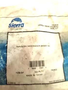 26-32511a1 Sierra 18-2648 Marine Lower Unit Upper Gear Housing Seal Kit Mercruiser Alpha