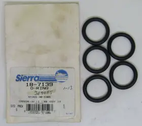 18-7139 Sierra New Marine Boat O-ring Pack Of 5 Part No
