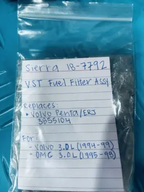 3855104 Sierra 18-7792 New Genuine Fuel Filter Assembly Omc Marine Parts