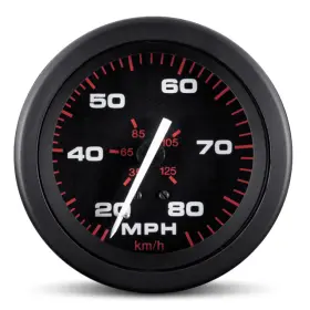 57899ph Sierra Amega Domed 3 Inch Speedometer Kit - 80mph