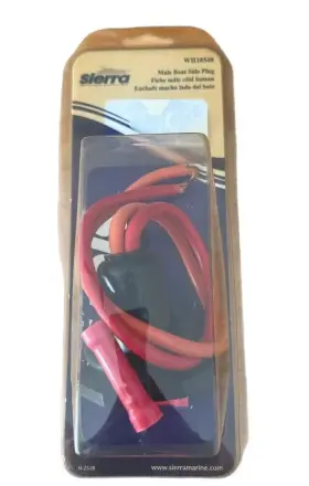 Wh10540 Sierra Male Boat Side Plug 6 Inch 24 Volt 8 Gauge High Quality