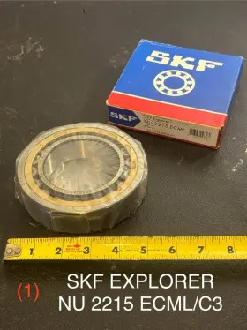 2215 Skf Ecml/c3 Nu Cylindrical Roller Bearing 75x130x31mm Brass Cage Nos Single