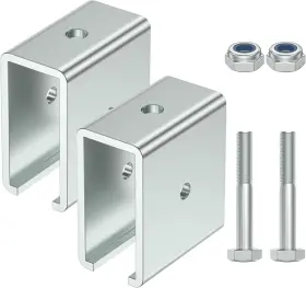 Sktrex 747302395259 Strut Channel Connector Extend Bracket Connection For Use With 1-5/8 Inch Silver