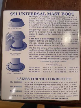 91200000 Ssi Vinyl Mast Boot 912 For Masts To 23 Inch And Collars 37 #2