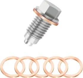 Jian-m12x1.75 Stacool M12x1.75 Magnetic Oil Drain Plug Kit Stainless Steel Pan M12 1.75