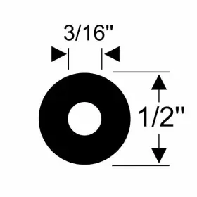 99-4439-347 Steele Rubber Products For Kit Rub Rail Insert 39/64x11/4 50ft