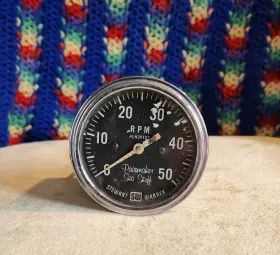 531axh2 Stewart Warner Vintage 5k 5 000 Rpm 3 3/8 Inch Tachometer - Pacemaker Sea Skiff