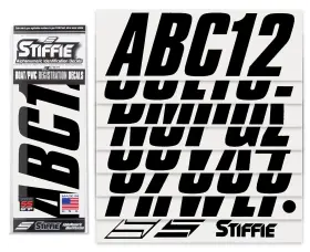 Sh11 Stiffie Shift Black 3 Inch Id Kit Alpha-numeric Registration Identification Numbe #2