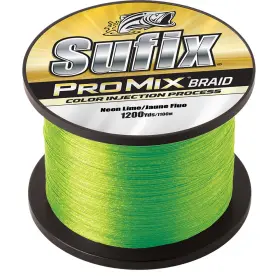 630-330l Sufix Promix Braid 30lb 1200yds Hi-vis Durable Braided Fishing Line Neon Lime