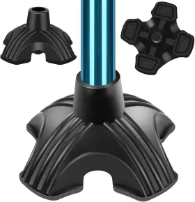 Supregear 843798132078 Cane Tip Heavy Duty - Self Standing Non-slip Rubber 3/4 Inch Black
