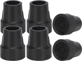 Ct00000116 Supregear Walking Cane Tips 1 Inch 6-pack Heavy Duty Crutch Black