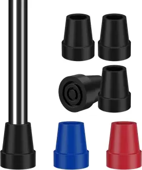 Ct00000139 Supregear Cane Tips 3/4 Inch - 4 Pack Heavy Duty Rubber Replacement Black
