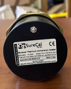 T12-11 Surecal T12-11/rts Titanium Immersion Heater 230-240v 1.8 2kw Model Plus A