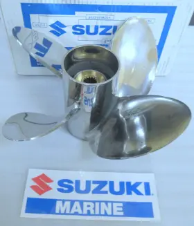 990c0-00834-23p Suzuki Stainless Ss 4 Blade Propeller Fits 2018 And Up Df150/300