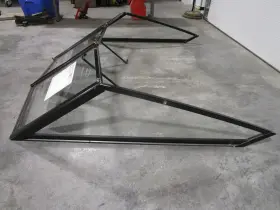 Gbp001988 Sylvan 1989 188 Barritz 18ft Boat Windshield Window Walk Through 63 Inch Wide #3