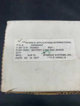 D030021 Synergy Systems Battery Case Zinc Anodes - #2