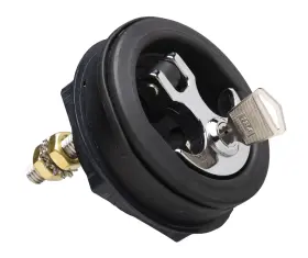 Alc-1-dp T-h Marine Anchor Handle Lid Lock - Black Body/chrome