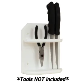 P01-1000w Taco Marine Poly Knife And Plier Holder Safe Convenient Storage White