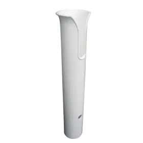 P04-011w Taco Marine Poly Thru-bolt Rod Holder With Mounting Holes - No Hardware White