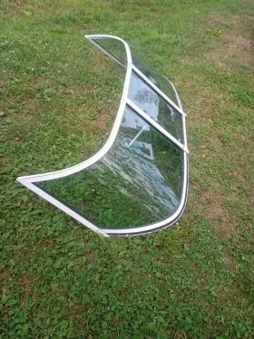 377657 Taylor Made Nitro Boat Windshield 1993 180 Curved Complete Wind Shield #3