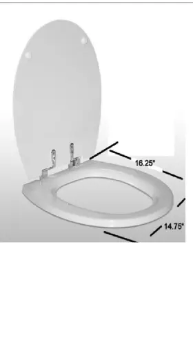 36504 Tecma Silence Plus Seat And Cover White With Chrome Hinges - Thetford