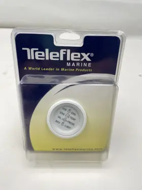 68386p Teleflex Systems Check Gauge White Face / Bezel Suzuki Marine Boat