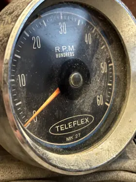 Mk-27 Teleflex Tachometer Model Mk 27 Rare Single Dial One Fast Ship Ca See Pics #2
