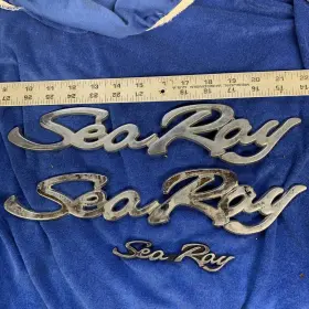 27510 Teleflex Sea Ray Emblems -sea Searay Marine Lot Of 3 #2