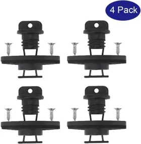 Tenspal 707772461526 Kayak Drain Plug Kit Hull Coarse Thread Bung For Canoe Boat Set With Black