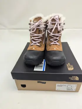 Nf0a2t5v9zw-060 The North Face Youth Shellista Extreme Snow Boots Size 6 Brown