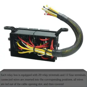 Rtt7121 Tierxialqt Zn005 12 Volt Fuse Relay Block With 5pin Jd1914 Relays 4pin Slots 6 #2