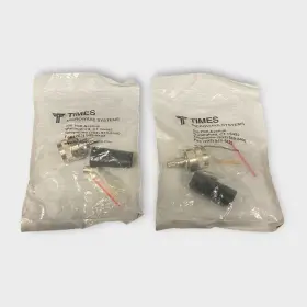 Tc-240-nmh-x Times Microwave Systems N-male Straight Crimp Connector Lot Of 2